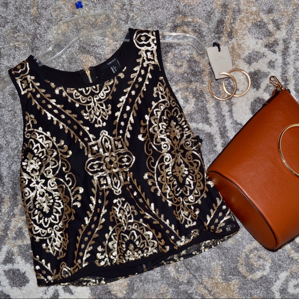 F21 SEQUIN CROP